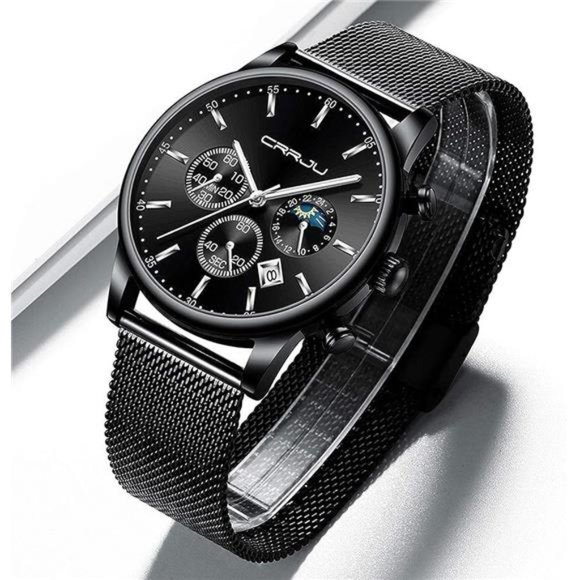 Men's Watches Auto Date Chronograph Watch Men Sports Watches Waterproof 30M - Picture 6 of 6